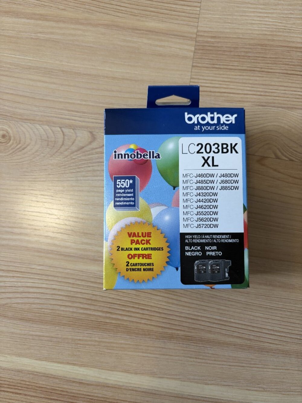 Brother LC203BK XL Black ink, 2-pack